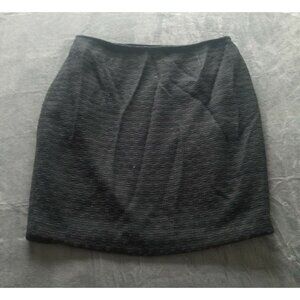 Robert Kitchen Canada Womens Size 12 Black Textured Career Pencil Mini Skirt
